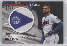 2022 Series 1 City Flag Commemorative Relics Black /299 Byron Buxton Patch md3