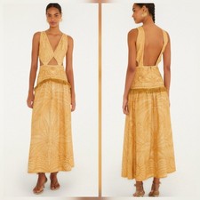 Small Farm Rio Caramel Usiacuri Cut-out Maxidress