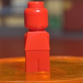 LEGO Minifig Microfigure Creationary Red Warrior Small Statue Tiny Guy 3844