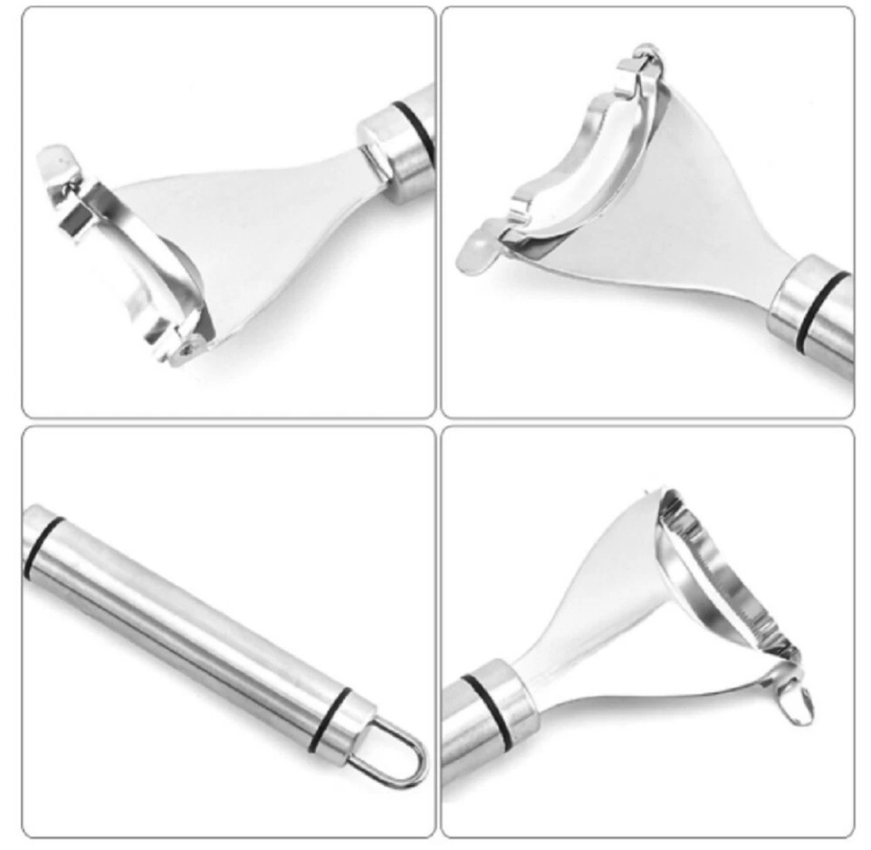 Stainless Steel Corn Cob Peeler Stripper Remover Kitchen Cutter Thresher Tool