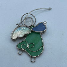 Ganz VTG Stained glass sun catcher angel ornament