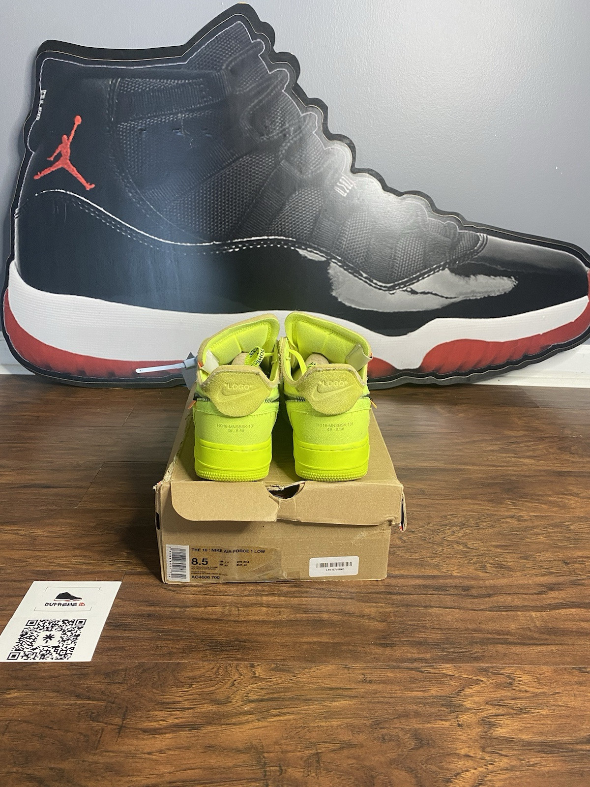 OFF WHITE X NIKE Taglia 8 5 Nike Off White x Air Force 1 Low Volt