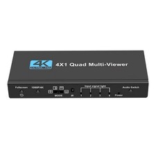4K HDMI 4x1 1080P Multi-Viewer Seamless Quad Screen Real Time Remote Splitter e