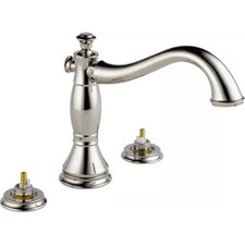 Delta T2797-PNLHP Cassidy Roman Tub Faucet Trim - Handles and Rough-In Valve
