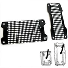 CAR Automatic Transmission Pedals ALLOY BLACK WHITE X 2 PIECES