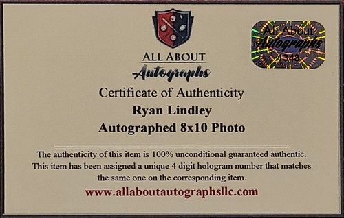 Ryan Lindley San Diego State Aztecs Autographed 8x10 Photo w/ AAA COA - Picture 4 of 4