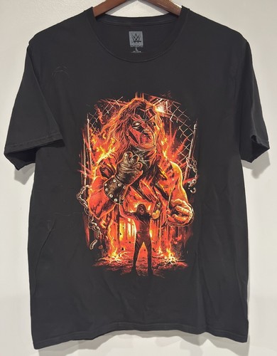 WWE Authentic Kane Graphic Shirt Large Pro Wrestling Glenn Jacobs