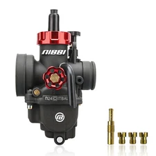 NIBBI PE 24mm Racing Carburetor w/ Jets For 100-125cc Motorcycle GY6 Scooter ATV