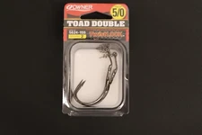 Owner Toad Double Hook - Size 5/0 - Pack of 2 Twistlock Spring Keeper Bass