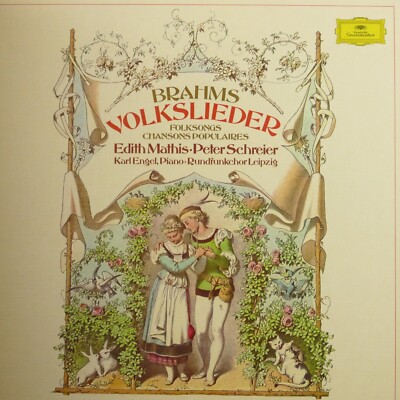 Brahms Edith Mathis Volkslieder Deutsche Grammophon 1982 LP-4940