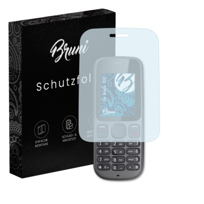 Bruni 2x Folie für Nokia 100 Schutzfolie Displayschutzfolie