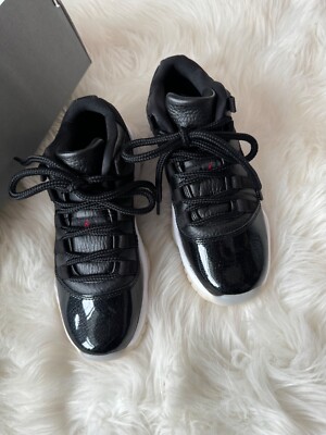 Air Jordan 11 retro low 4Y Black/Gym Red-White-Sail (528896 001