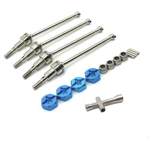 Metal Upgraded Drive Shaft set For SCY 1/16 JJRC Q117 W130 W141 Brushed RC Car - Picture 2 of 11