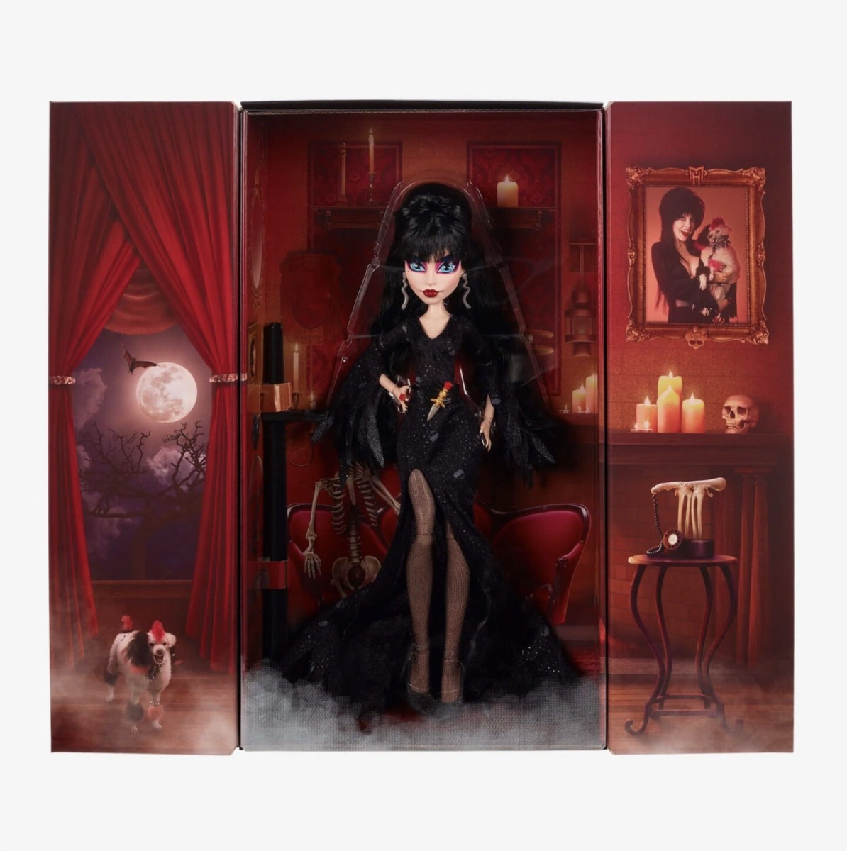 モンスターハイドール　モンスターハイ　エルヴィラ Monster High Skullector Elvira Mistress of The Dark Doll - HLP89