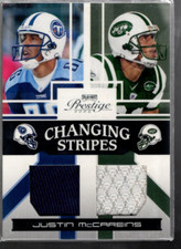 A9278- 2006 Playoff Prestige Changing Stripes #6 Justin McCareins Jersey /250