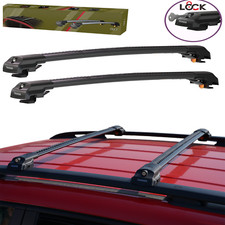 Aluminium Roof Rack Cross Bars Anti-Theft fit RENAULT GRAND SCENIC 2009-16 Black