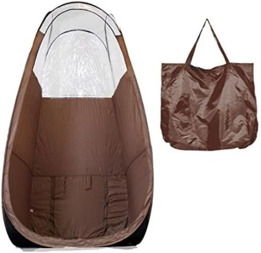 Instant Brown Pop Up Tanning Tent - Stain Resistant with Easy Access Opening - Image 2 of 3
