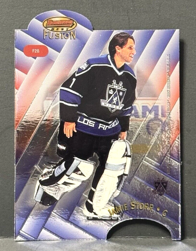 Chris Osgood / Jamie Storr 1998-99 Bowman's Best Mirror Image Fusion #F20 - Image 2 of 2