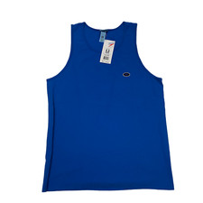 NWT Vintage 1990s NWT Speedo Blue Cotton Tank Top Spellout Logo