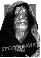 STAR WARS ORIGINAL ART "Emperor Palpatine" by Spectroxart