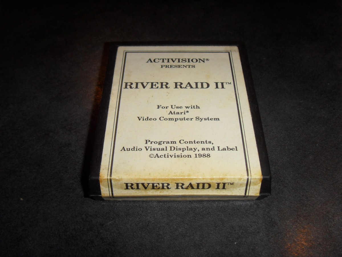 River Raid II Sur Atari 2600 – 1ère édition 1988, Boîte Abîmée Mais Jeu Et Notice