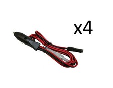 NEW 4 CB RADIO 3 PIN POWER CORD WITH CIGARETTE LIGHTER ADAPTOR FITS COBRA 29,25