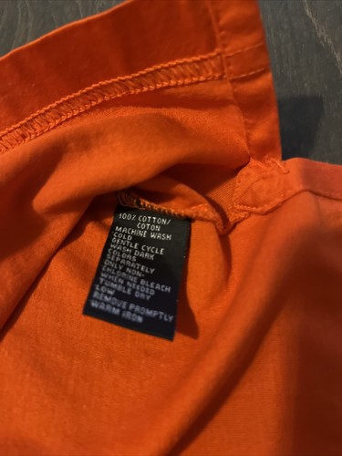 Greg Norman Golf Poloshirt Herren L Kurzarm Orange Baumwolle Kragen - Bild 2 von 4
