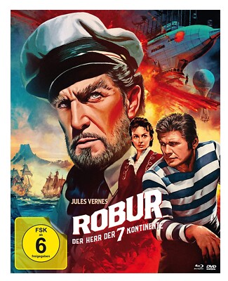 Robur - Der Herr der sieben Kontinente (Mediabook, Blu-ray+DVD) (Version A) NEU