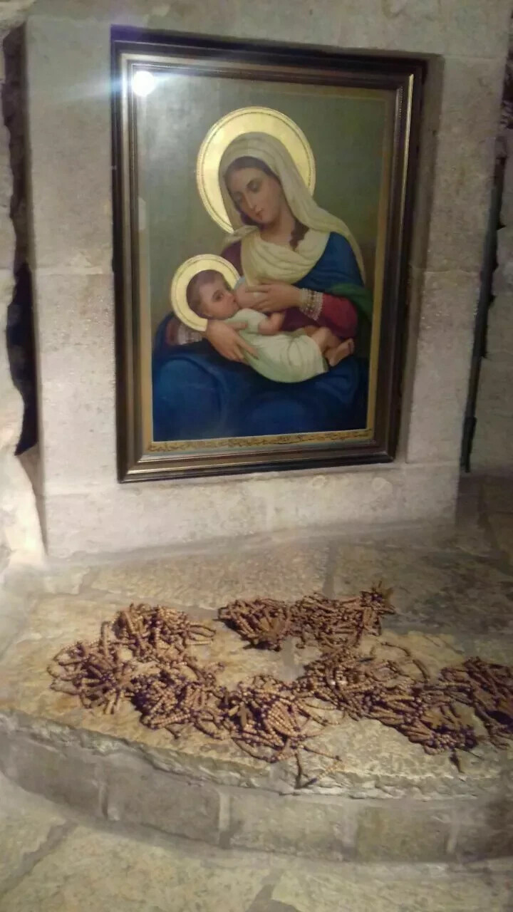 Blessed Bethlehem Rosary Olive Wood Beads Jesus Cross Holy Land Hand