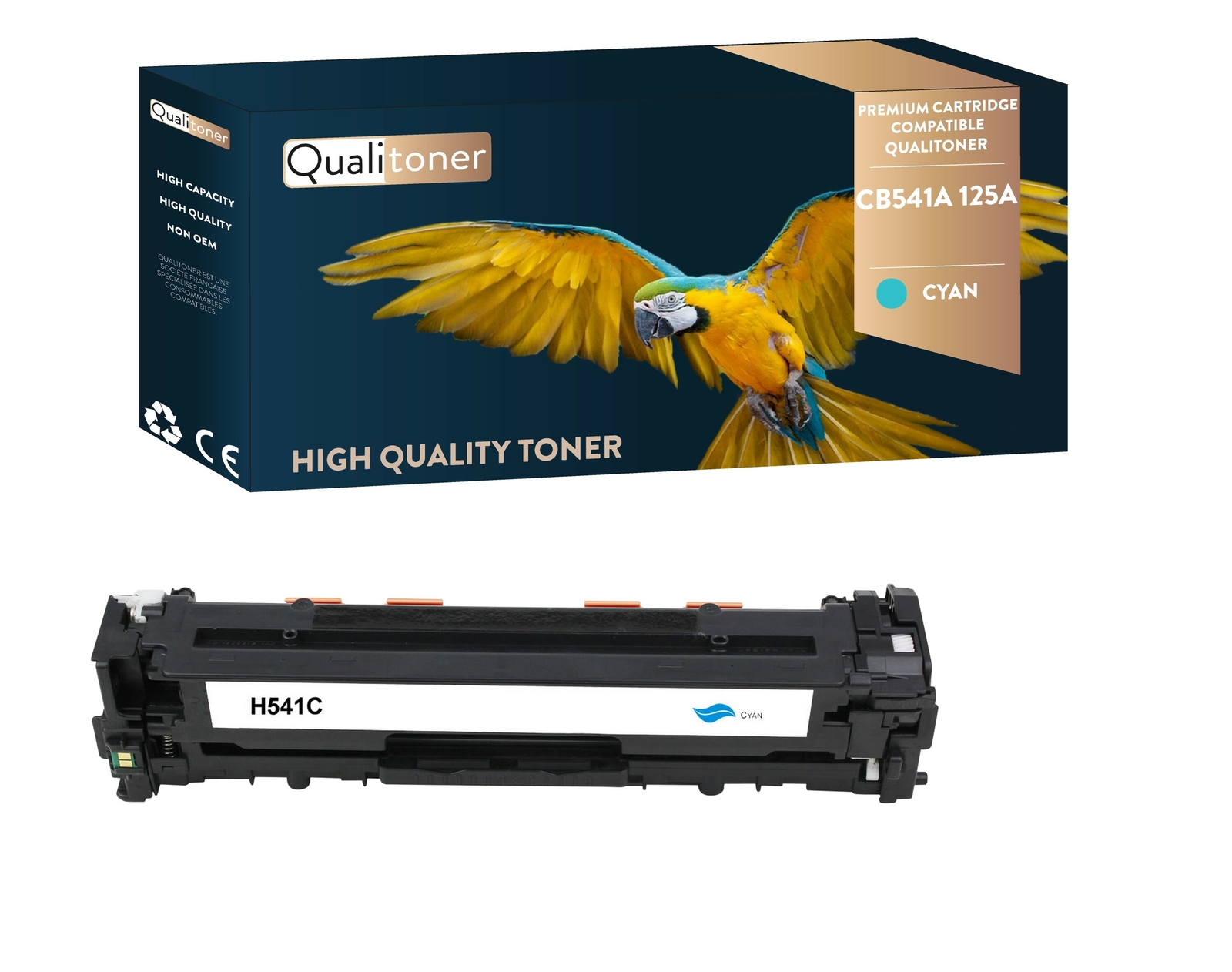 Toner HP CB541A 125A cyan haute precision pour des graphiques nets et sans bavure