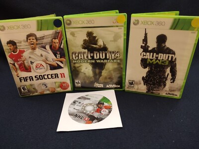 Xbox 360 Games Lot Call Of Duty Modern Warfare 3 MW3 FIFA Soccer 11 NHL 17 One