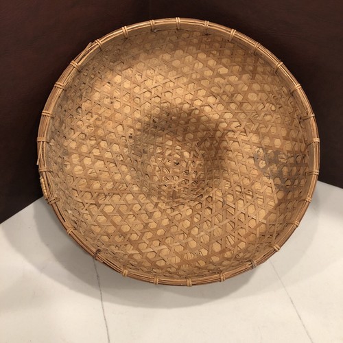 Chapeau conique chapeau de campagne en rotin vintage - Photo 8/19
