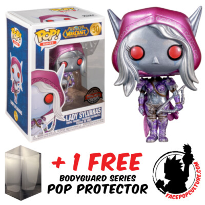 FUNKO POP VINYL WORLD OF WARCRAFT LADY SYLVANAS METALLIC #30 EXCLUSIVE BLIZZARD | eBay