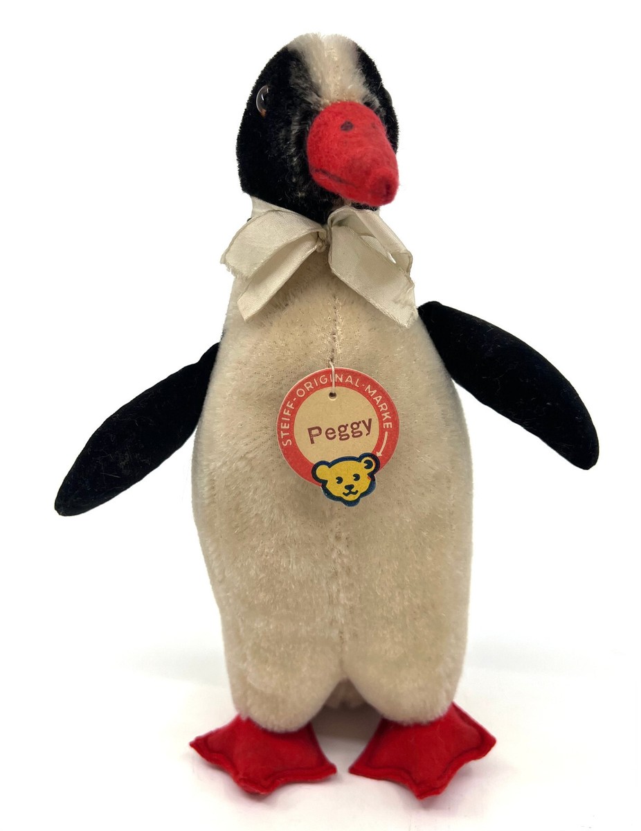 シュタイフ★Peggy Penguin 22cm★ペンギンのペギー★Steiff Steiff Peggy Penguin 1952 -56 ID Chest Tag Mohair 22cm 9in early