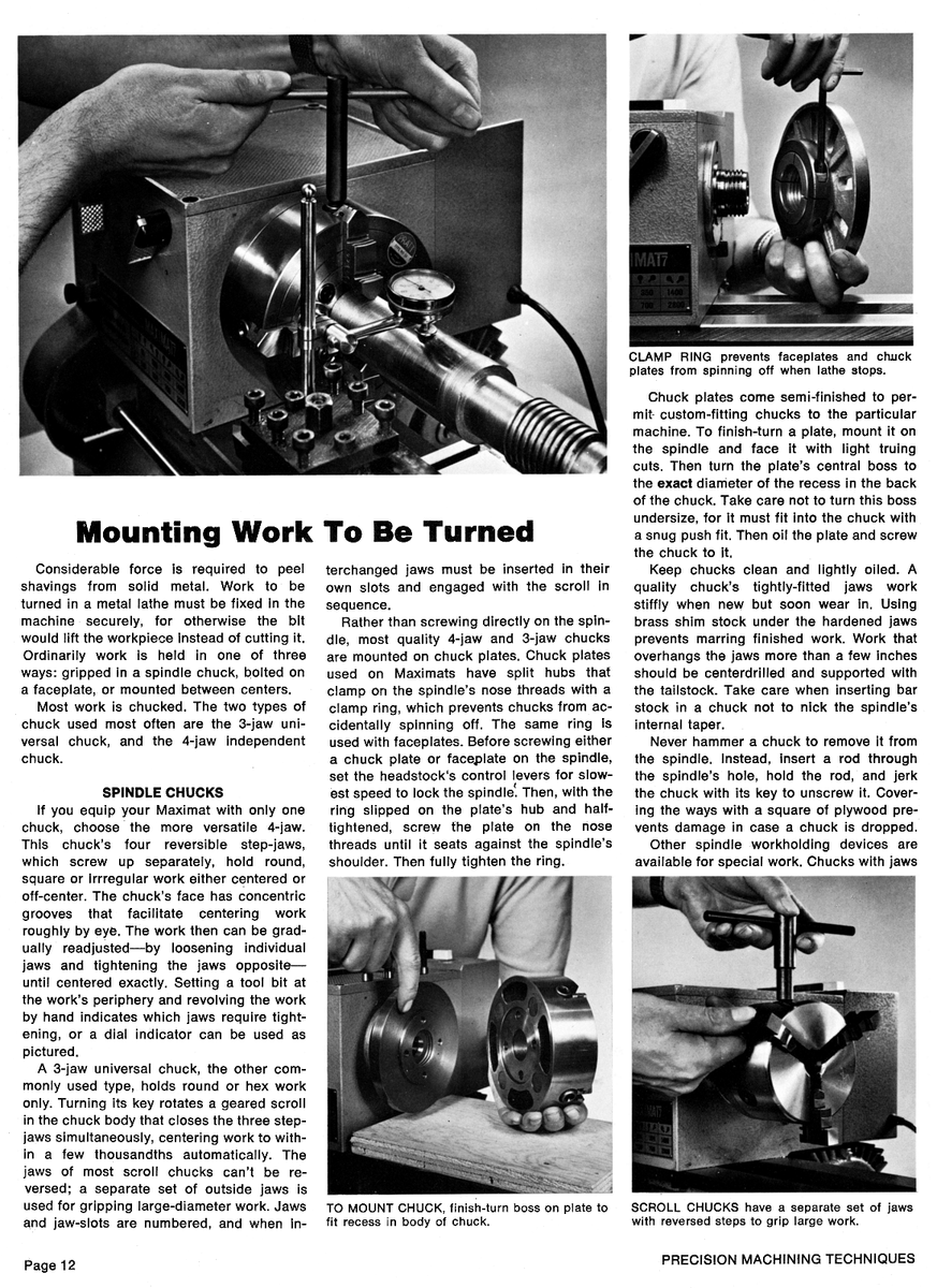 EMCO/Edelstaal MAXIMAT V10 & 7 Metal Lathe/Mill Owners Operational