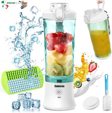 Mini Frullatore Portatile Elettrico, 270W 600ml Mixer Cucina 6 Lame Inox, USB Fr