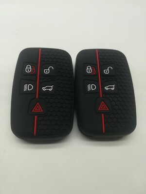 2*Fob key cover For LAND ROVER LR2 LR4 DISCOVER RANGE ROVER EVOQUE SPORT VELAR