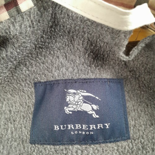 BURBERRY Jacket Large Beige Womens Coat Padded Fleece Lined - Picture 6 of 13