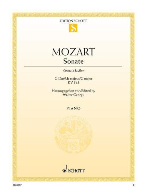 Thumbnail - Sonate C-dur Sonata Facile . Kv 545. Klavier. Walter Georgii Broschüre