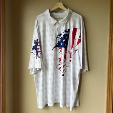 OBNOXIOUS GOLF Polo Shirt 5XL THE PATRIOT American Flag The OG of Loud Golf