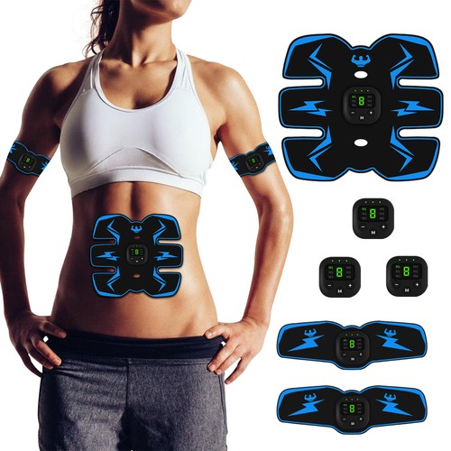 EMS Abdominal Muscle Stimulator Trainer Toning Toner Fitness Belt Exerciser - Picture 11 of 22