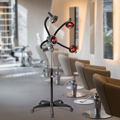 Professional Salon Infrared Hair Steamer Rolling Stand Beauty Color Processor US