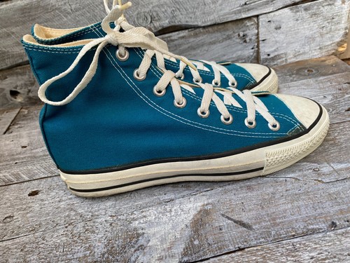 vintage converse all stars 90'S high top blue sneakers , Made in USA sz 7.5 - Picture 9 of 14