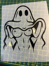 FEMALE GHOST FLASHING VINYL STICKER FOR CAR, WALL, WINDOW, COOL BOOBIES