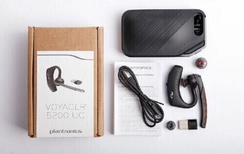 Plantronics - Voyager 5200 UC (Poly) - Bluetooth Single-Ear Headset. NEW - Zdjęcie 1 z 4