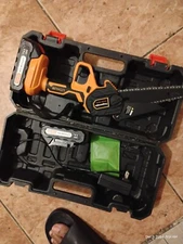 Untimaty 6" Mini Chainsaw Cordless Handheld Electric Chain Saw 550W - Orange