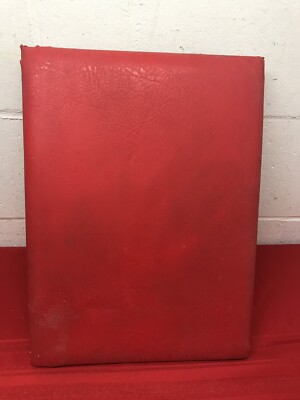 Homemade Vtg, Kids Gym Class Scooter Board Wood covered with Padding red Vinyl 