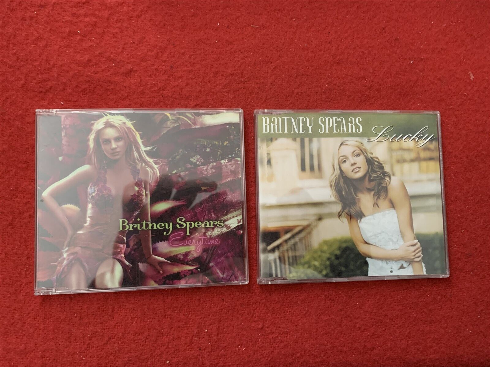 BRITNEY SPEARS 2 X CD SINGLE NICE CONDITION LUCKY & EVERTIME FREE UK POSTAGE 