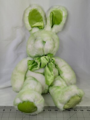 Walmart Lime Green Rabbit Plush Bunny 21 Inch Long Stuffed Animal Toy