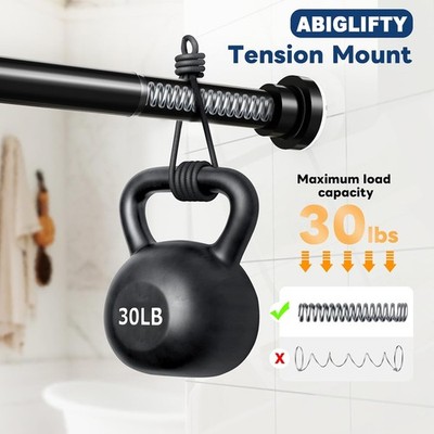 Teleskop-Vorhangstange 50 410 cm Keine Bohrungen erforderlich Duschstange Ø25mm